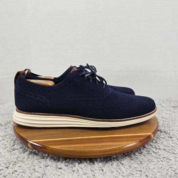 Cole Haan Mens 11.5M OriginalGrand Navy Sitchlite Wingtip Casual Daily Oxford main image 11